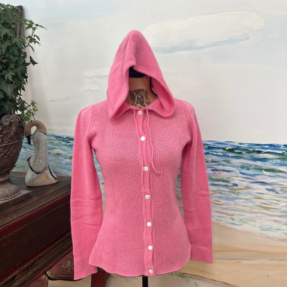 Lucien-pellat-finet cashmere skull embroidered hoodie